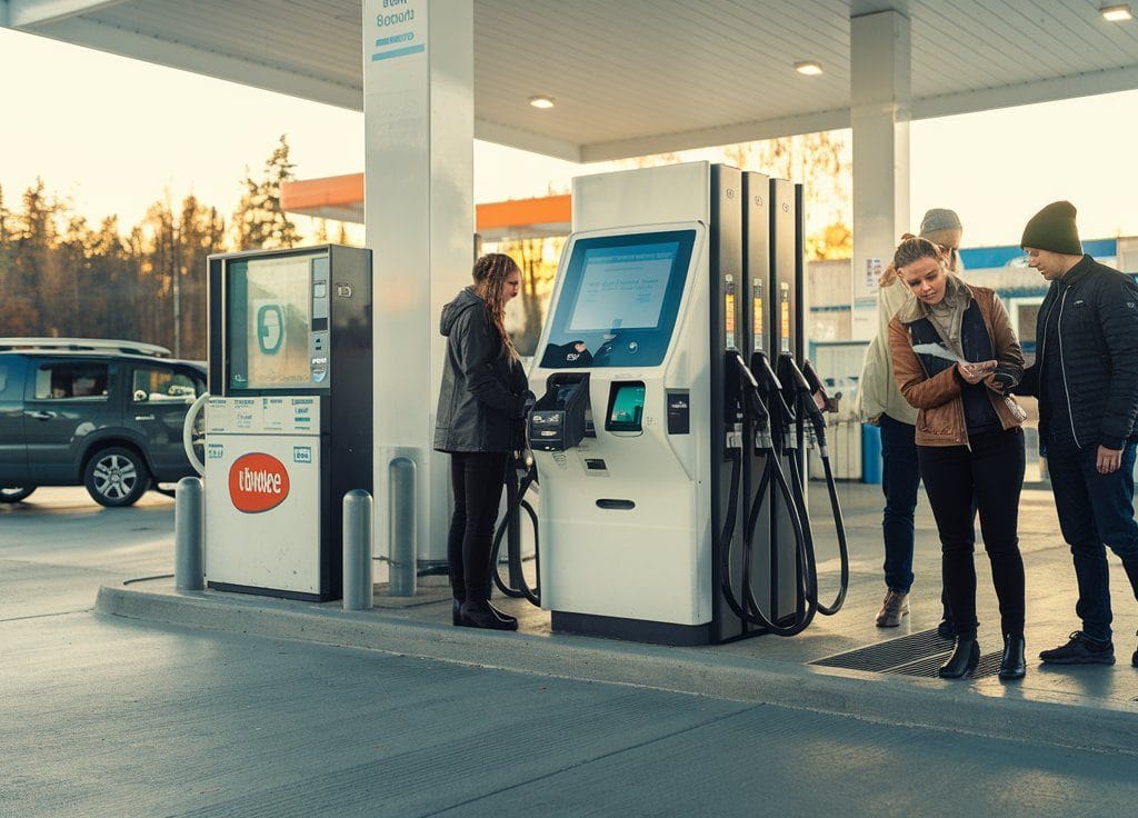 a-photo-of-a-gas-station-with-payment-kiosk-machines
