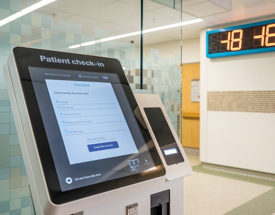 Patient check-in kiosks