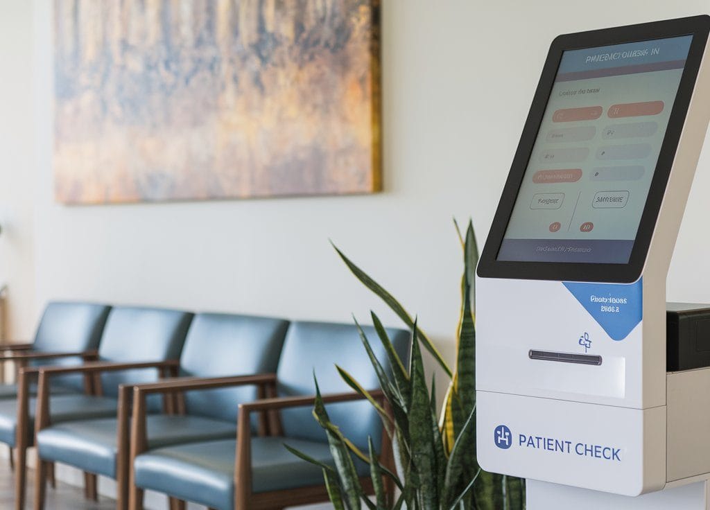 Patient check-in kiosks